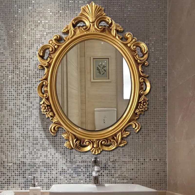 Modern Decoration Mirror Luxury Vintage Nordic Bathroom Mirror Dressing Table Irregular Spiegel Wand Living Room Decorations