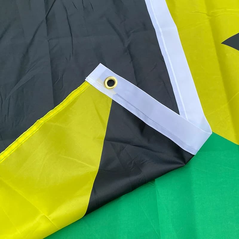 Aerlxembrae    90X150cm    Jamaica National Flag  Hanging Polyester Jam JM Jamaica banner  Home Decoration