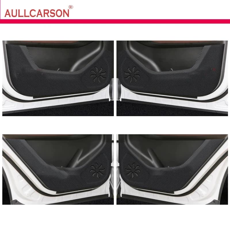 For Chery Jetour X90 Plus 2023 2024 Door Anti Kick Pad Protection Stickers Carbon Fiber Inner Side Edge Film Car Accessories