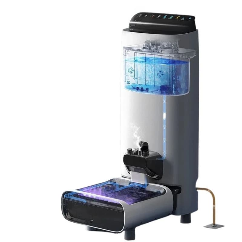 Washing machine all-round space station suction and drag washing integrated household 8-in-1 smart