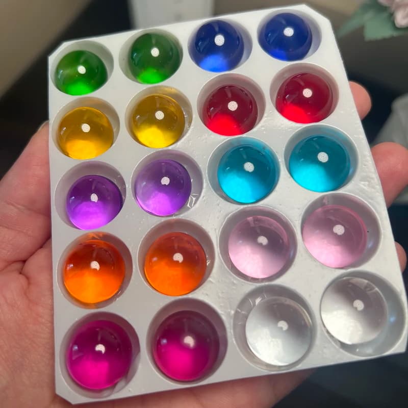 Anti Boiling High Precision 15mm Solid Transparent Glass Balls Decorative Glass Marbles Aquarium Fish Tank Ornaments 10/20pcs