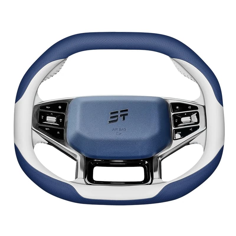 High-quality Leather Steering Wheel Cover for Chery JETOUR Traveler T1/ T2 Breathable Odor-free Handle Cover Four Seasons