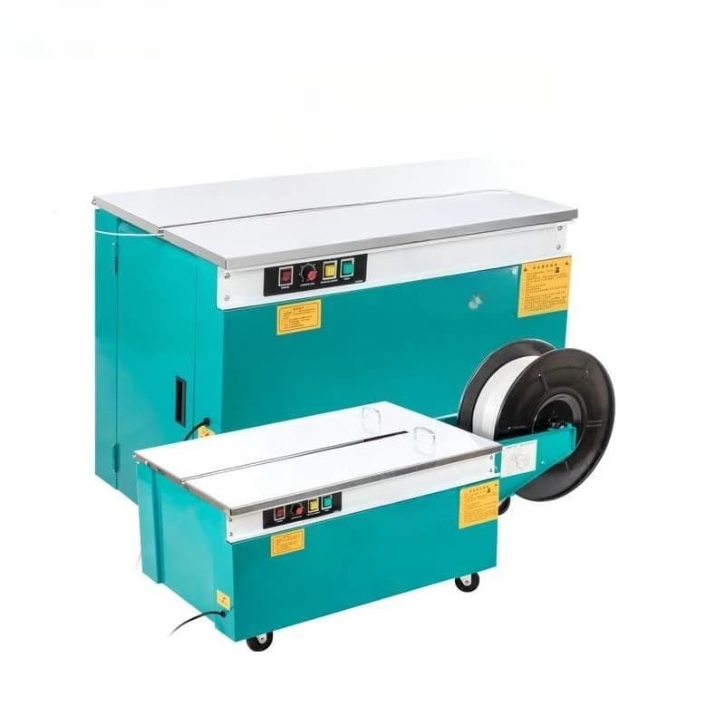 High table and low table double motor, semi-automatic baler, carton strapping machine, automatic