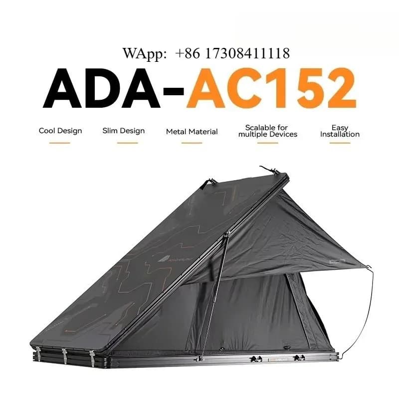 ADA OVERLAND Factory Wholesale Aluminum Hard Shell Roof Top Tent Thin Thickness Quick Set up Car's Roof Tent for 4x4 SUV