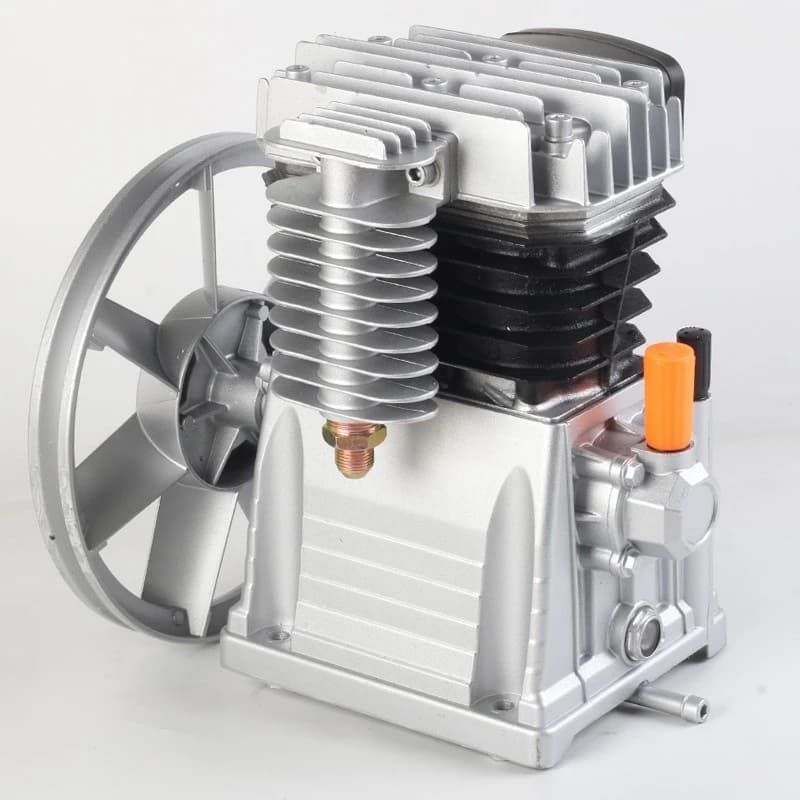 Piston air compressor head, pump Italian aluminum pump head double cylinder
