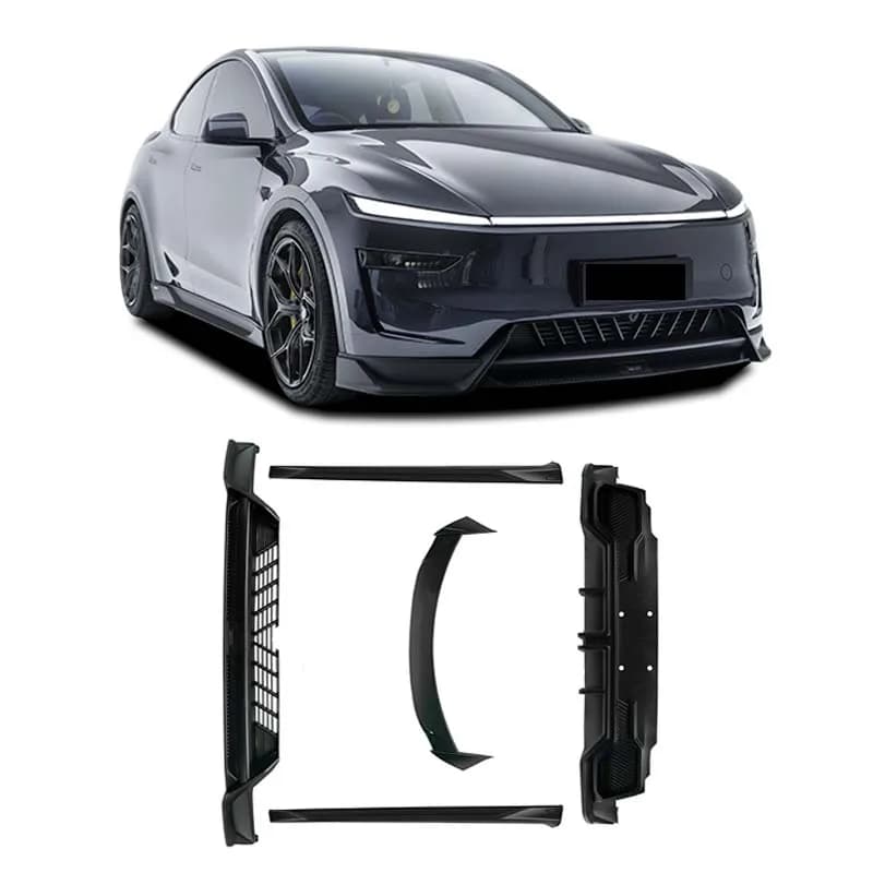 Wholesale ABS Sport Front Lip Side Skirts Rear Diffuser Upgrade Accessories Body Kit for Teslas Model Y Juniper 2025+