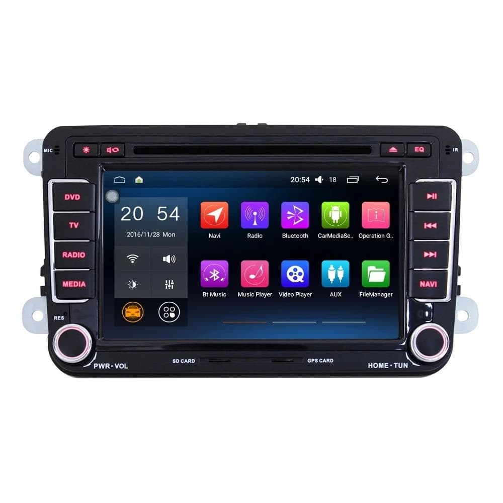 7" Android 2 Din Car GPS Navigator DVD Radio QUAD CORE 16G 1024*600