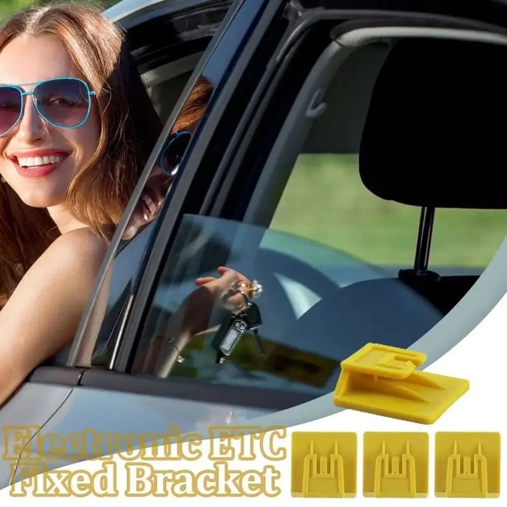 Detachable Electronic Toll Pass Clip Universal Durable Windshield Mounting Bracket 3D Printed Transponder Holder Car Accessories