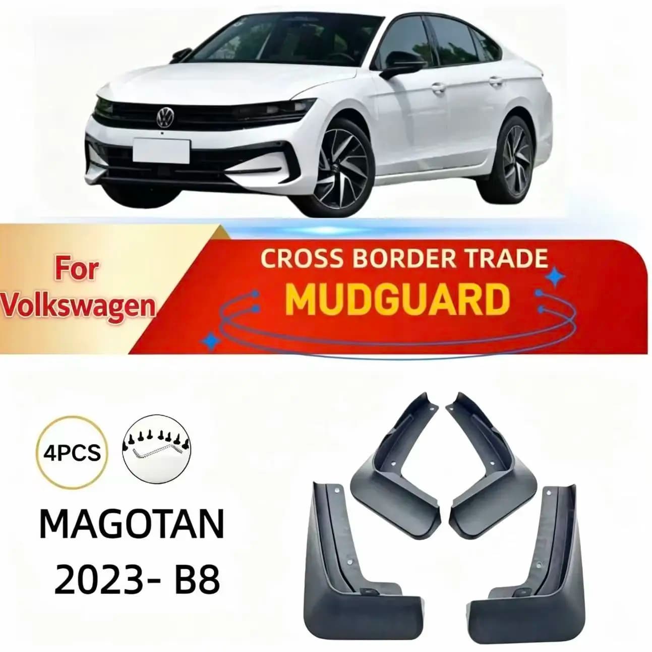 For Volkswagen MAGOTAN/PASSAT B8 2023 car tires fenders wheel drillingfree inner liners must-buy interior decoration accessories