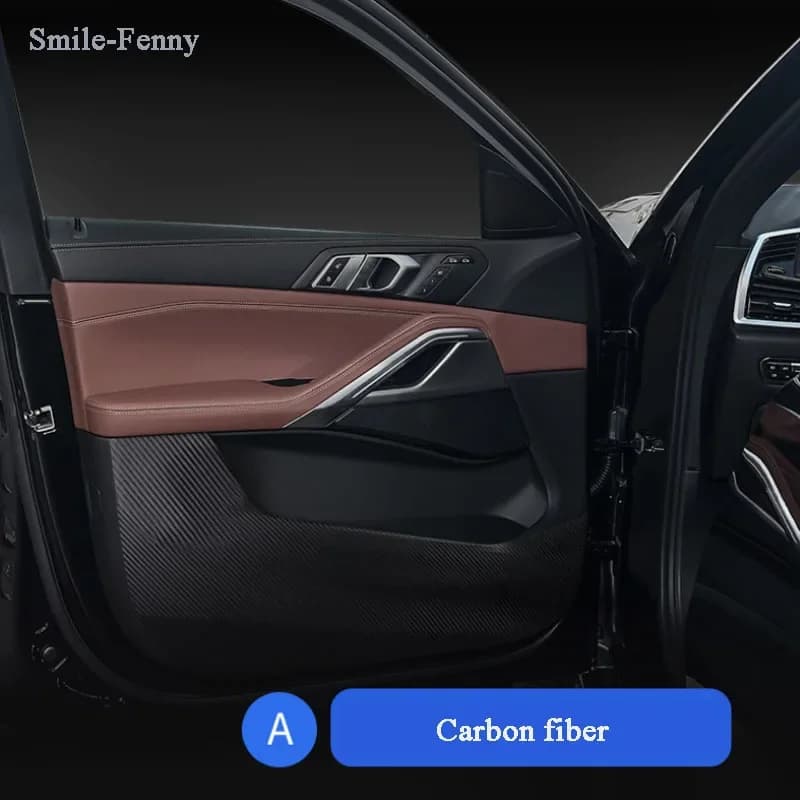 For X6 G06 2024 2023 2020 PU Leather Car Door Anti Kick Pad Protection Cover Anti-Dirty Scratch Sticker