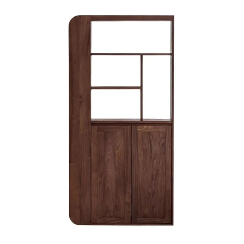 American black walnut entrance cabinet, modern simple foyer cabinet, Nordic solid wood locker, storage cabinet, shoe cabinet