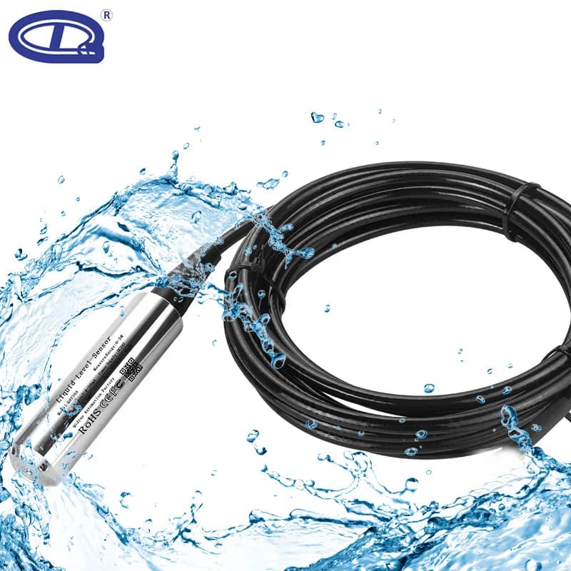 QDY30A 0-10V Output 2m 3m Hydrostatic Pressure Level Sensor DC24V Water Tank LiquidsTransmitter Submersible Transducer