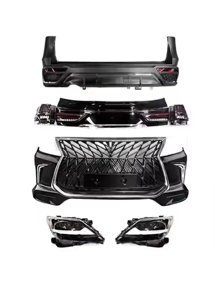 High Performance For Style LED Headlight Taillight Bumper Assembly For LX570 2008-2015 Easy No Cut Version Body