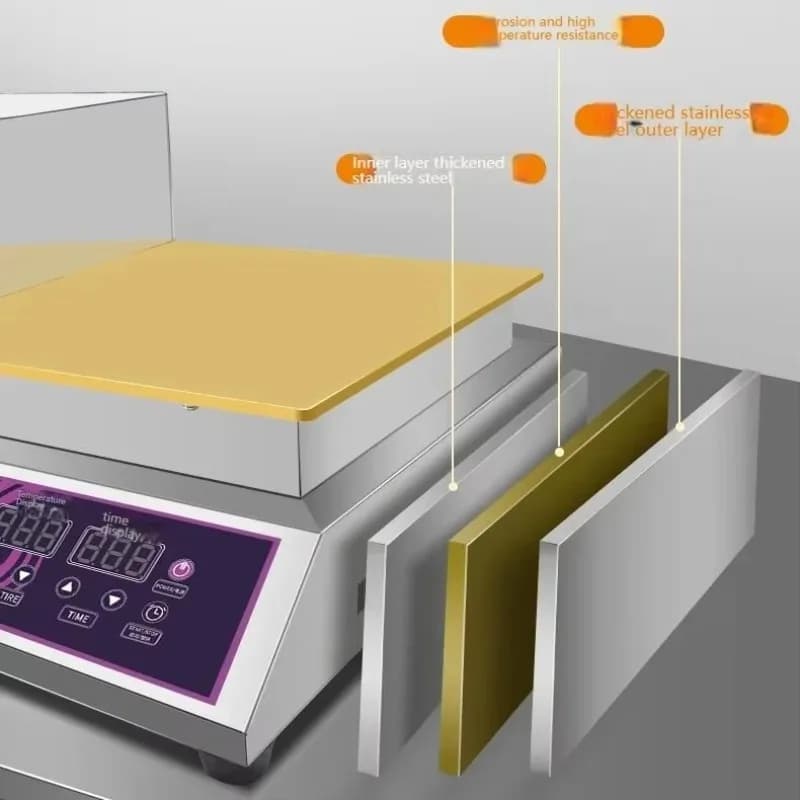 Souffle Machine Commercial Dorayaki Souffle Muffin Machine Pure Copper Intelligent Digital Display Snack Souffle Pancakes Maker