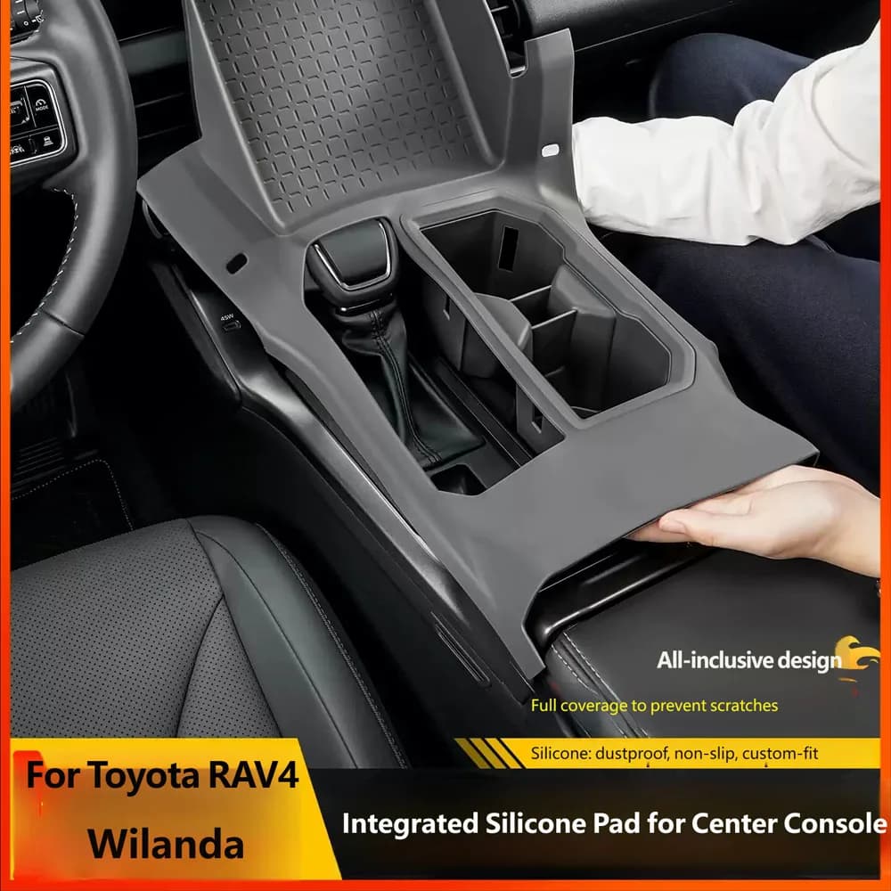 For Toyota RAV4 Wildlander 2026 Car Gear Shift Panel Protection Mat Anti-Scratch Non-Slip Center Console Interior Accessories
