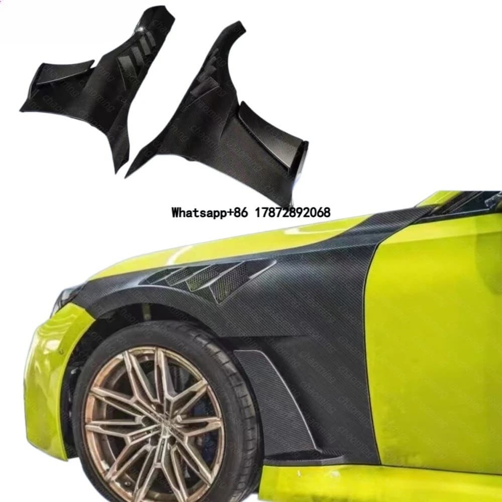 High Quality Dry Carbon Fiber Front & Side Fender Body Kit for M2 G87 Coupe 2022-2023 Polished Surface Easy Installation