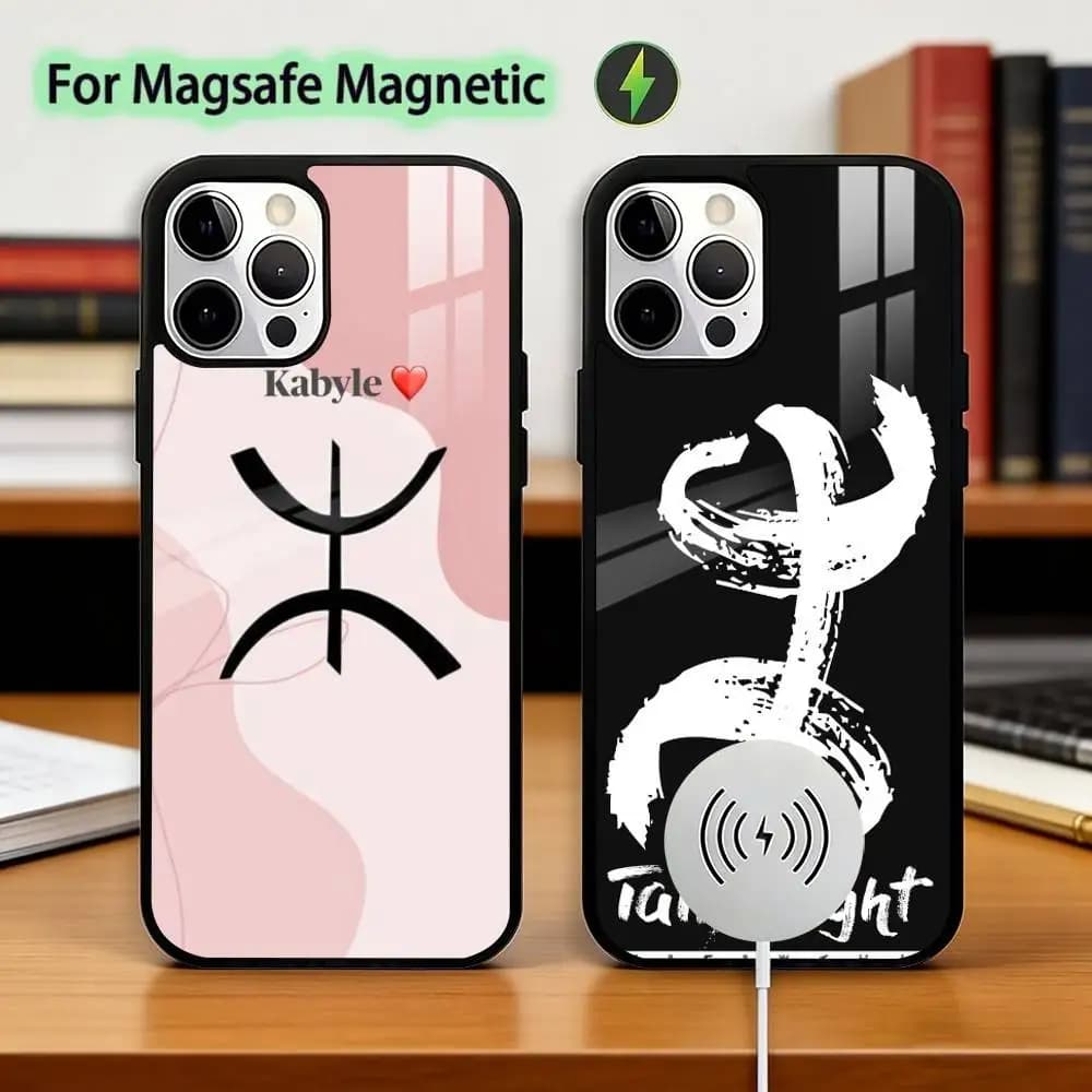 Amazigh Berber F-Flag Phone Case For iPhone17,16,15,14,13,12,11 Plus,Pro Magnetic with Magsafe Wireless Charging
