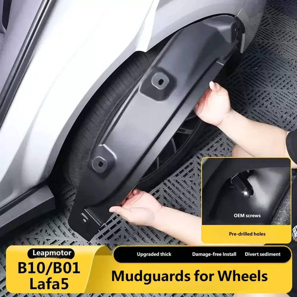 For Leapmotor B10 B01 Lafa 5 Soundproof Mudguard Pad Modified Decoration Rear Wheel Guard Inner Lining Gear Accessories