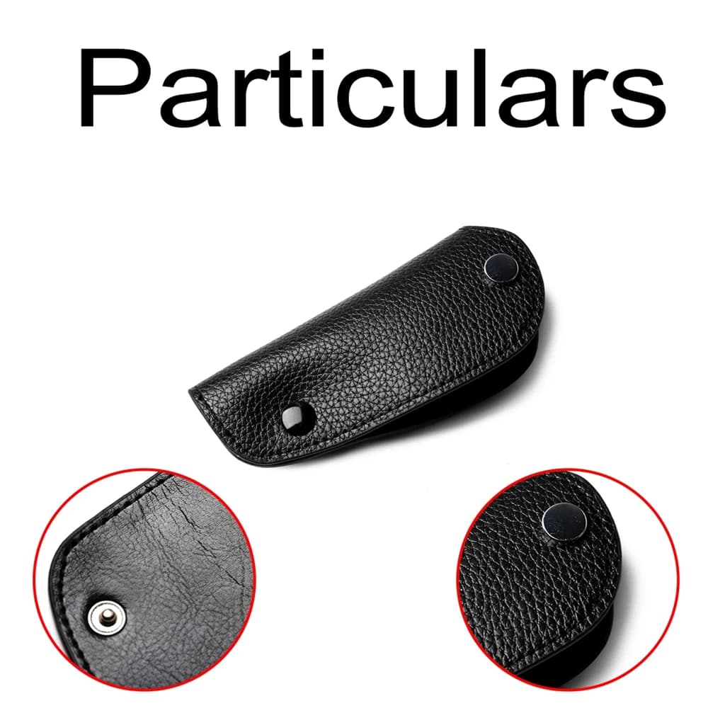 Car Key Leather Case Key Ring Chain Protector Cover For BMW E36 E46 E39 E60 E61 E53 Auto Key Holder Accessory