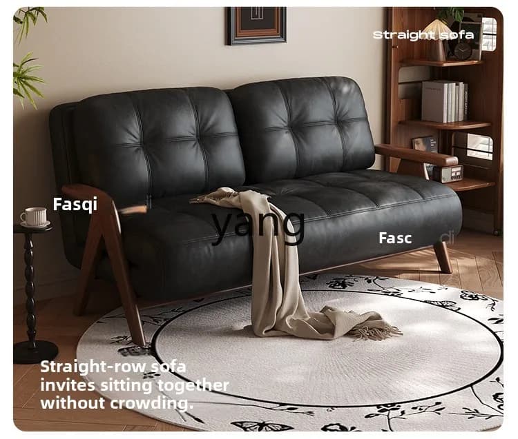 LMM ,Foldable Dual-use Multi-functional Household Small Apartment Solid Wood Single Sofa Bed