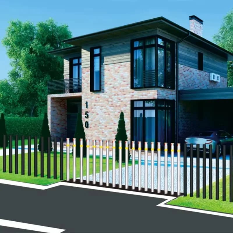 Automatic Hydraulic Bollards Parking Lot Roadway Rising Fence Underground Gate for Security And Access Control