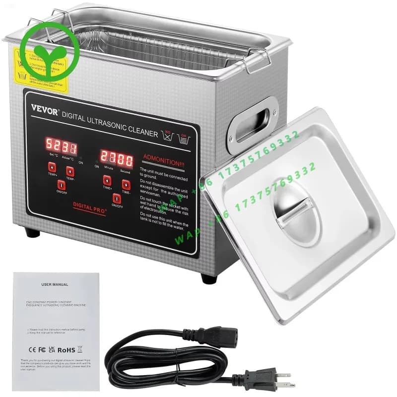 【Premium】SucceBuy 2L 3L 6L 10L 22L 30L Ultrasonic Cleaner Stainless Steel Port le Cleaning Washing  hine   Home Appliance