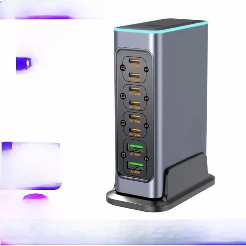 PD100W multi-port fast charging gallium nitride charger