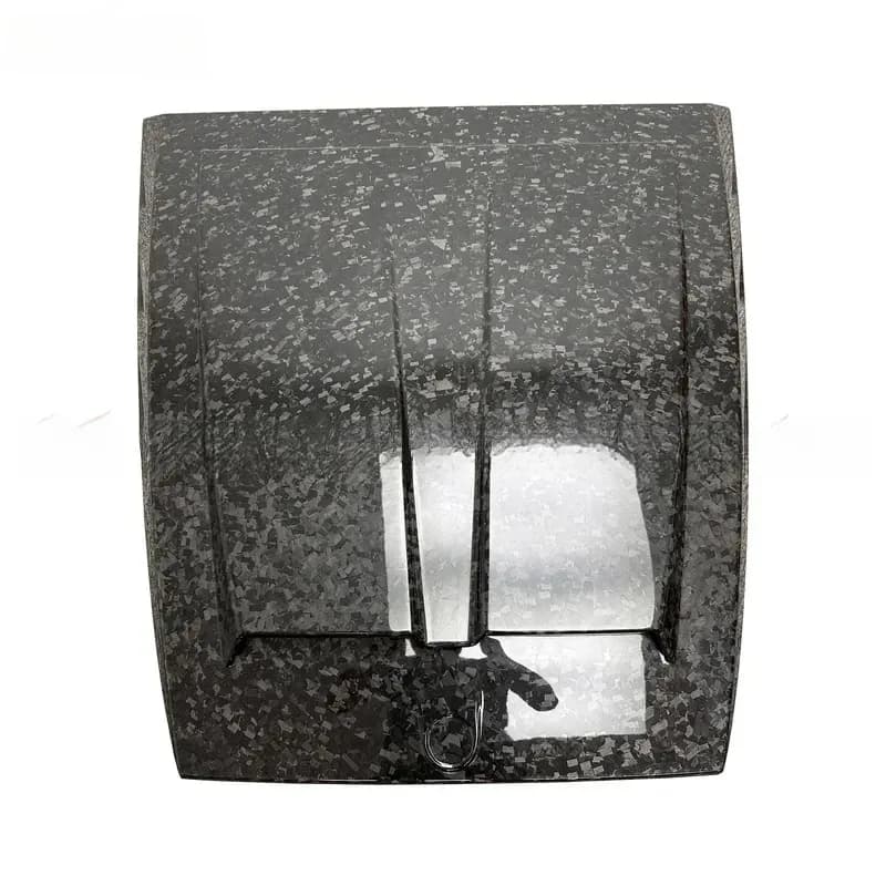 Car Parts B Style Forged Carbon Fiber Hood Scoop Bonnet Cover for 2019-2024