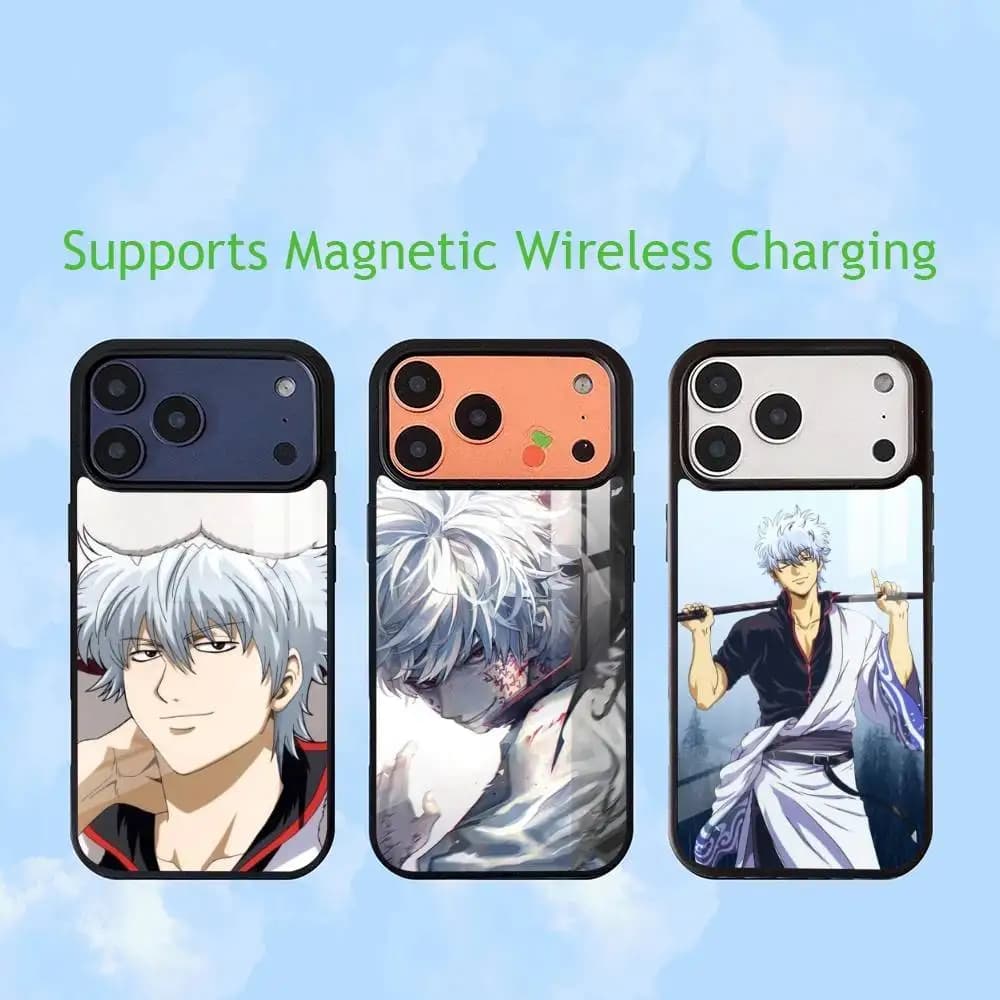 G-Gintama-Gintoki Sakata  Phone Case For iPhone17,16,15,14,13,12,11 Plus,Pro Allows magnetic wireless charging