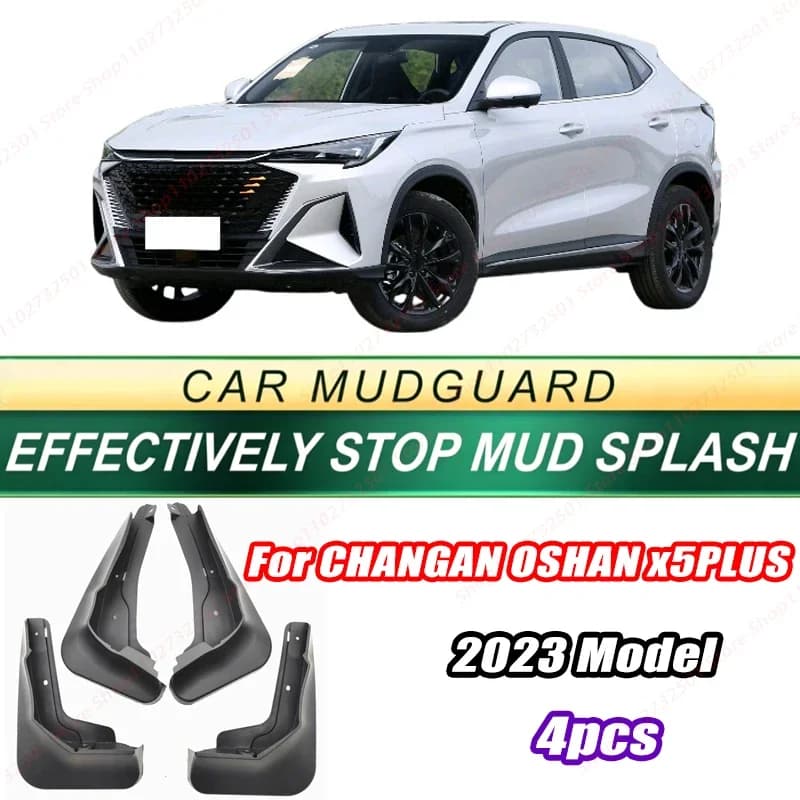 For CHANGAN OSHAN X5PLUS 2023 Model 4PCS Front Rear Mud Flaps Splash Guards Fender Mudguards Auto Accessories