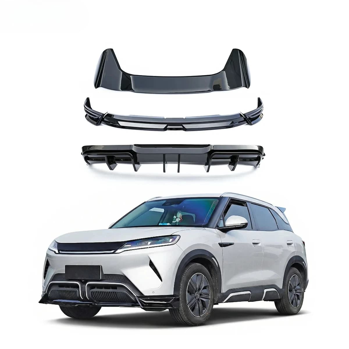 For Atto 2, Yuan Pro, S1 Pro, Yuan UP 2024-2025 Body Kit Rear Bumper Diffuser Splitter Front Lip Roof Spoiler Accessories