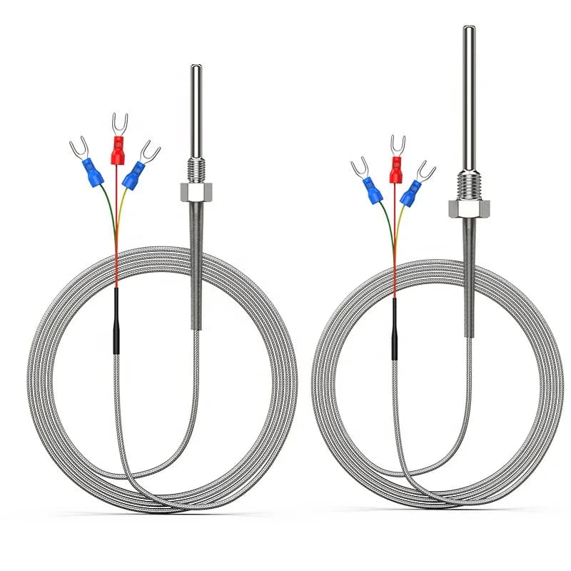 G1/4 M6 M8 Threaded PT100 Thermocouple 4-20mA Temperature Sensor Transmitter IP65