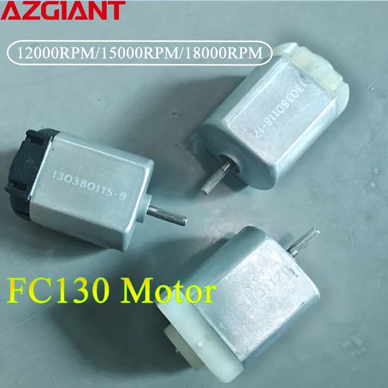 5PCS Azgiant FC130 12V 12000RPM/15000RPM/18000RPM 12V DC Mini Motor High Speed Strong Magnetic motor For DIY Power Toys