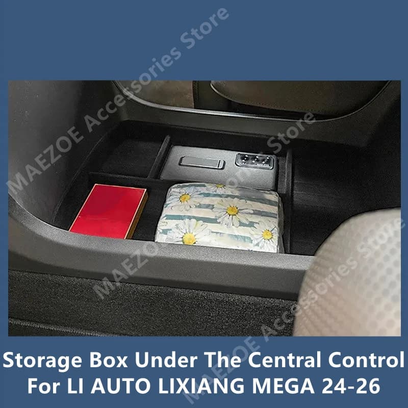 For LI AUTO LIXIANG MEGA 24-26 Storage Box Under The Central Control,Car Interior Decoration Modification Accessories Refit