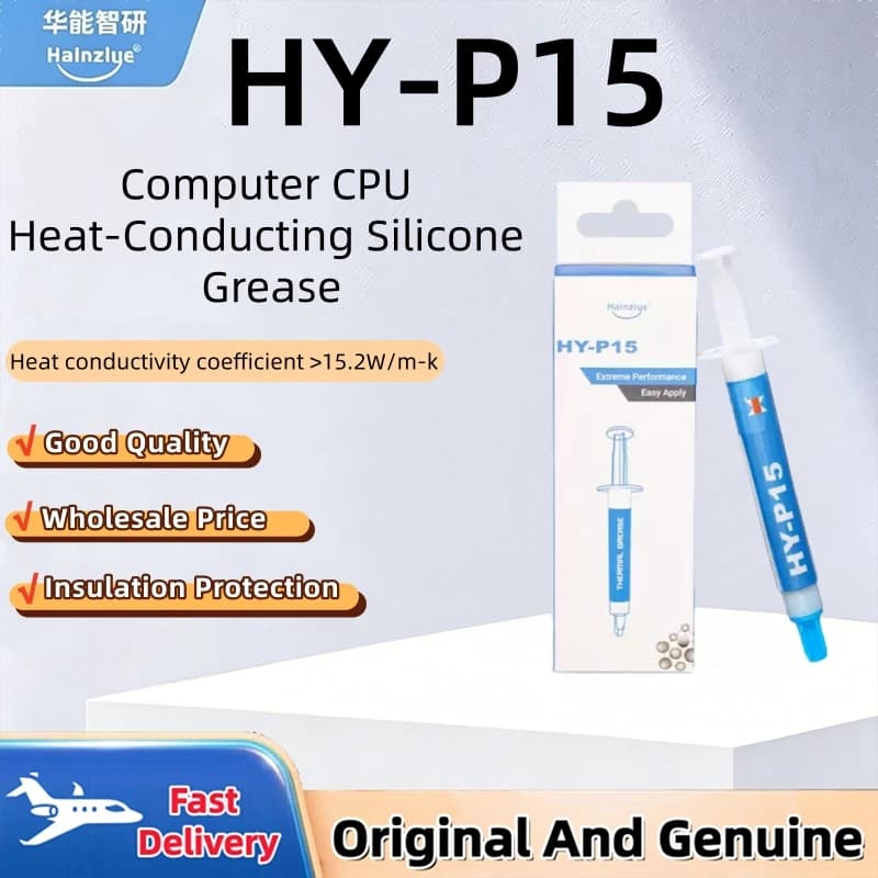 Halnziye HY-P15 Thermal Paste For Computer Graphics Cards High Thermal Conductivity Silicone Grease CPU Thermal Compound