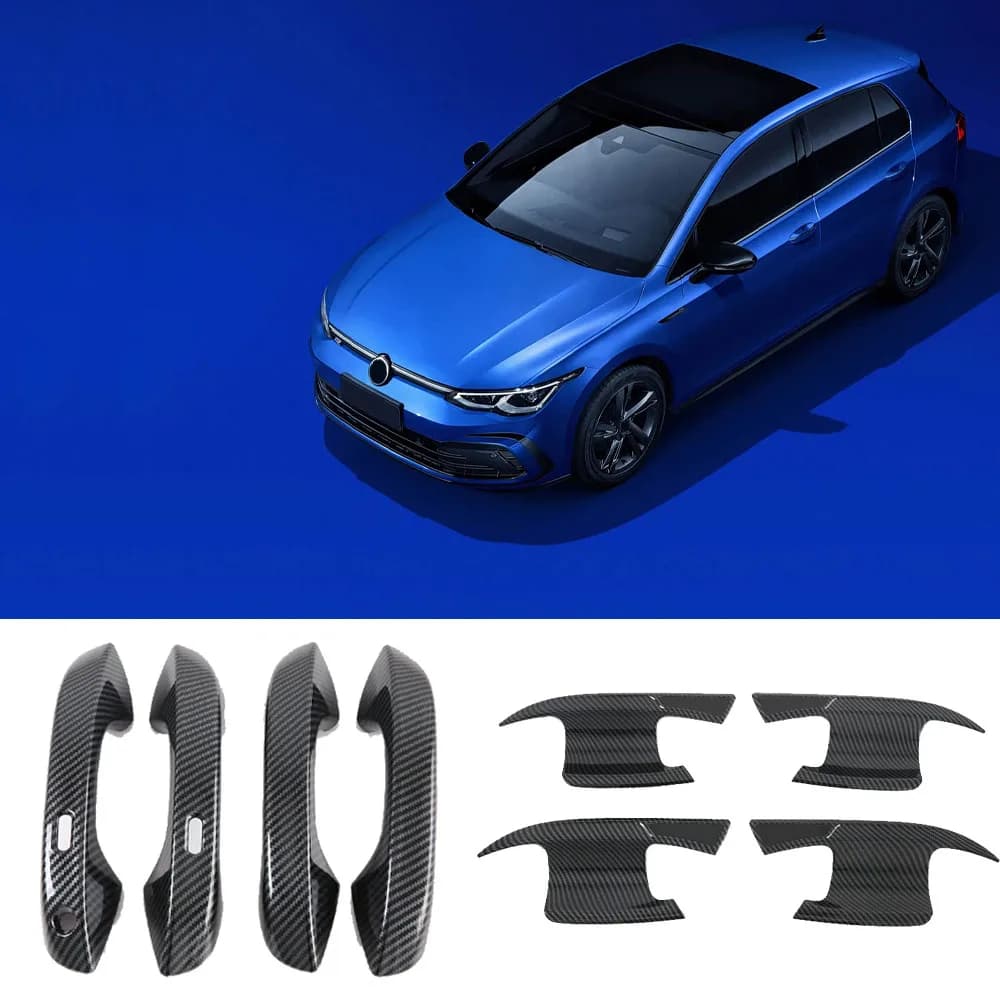 For Volkswagen Golf 8 2021 2022 2023 2024 2025 Car Door Handle Cover Trim Atuo Exterior Protection Stickers Styling Accessories
