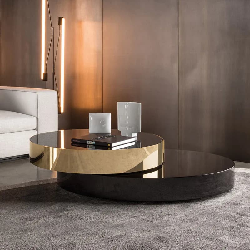 Classic Gold Coffee Tables Round European Style Narrow Designer Coffee Tables Living Room Mesa De Centro Sala Furniture Home