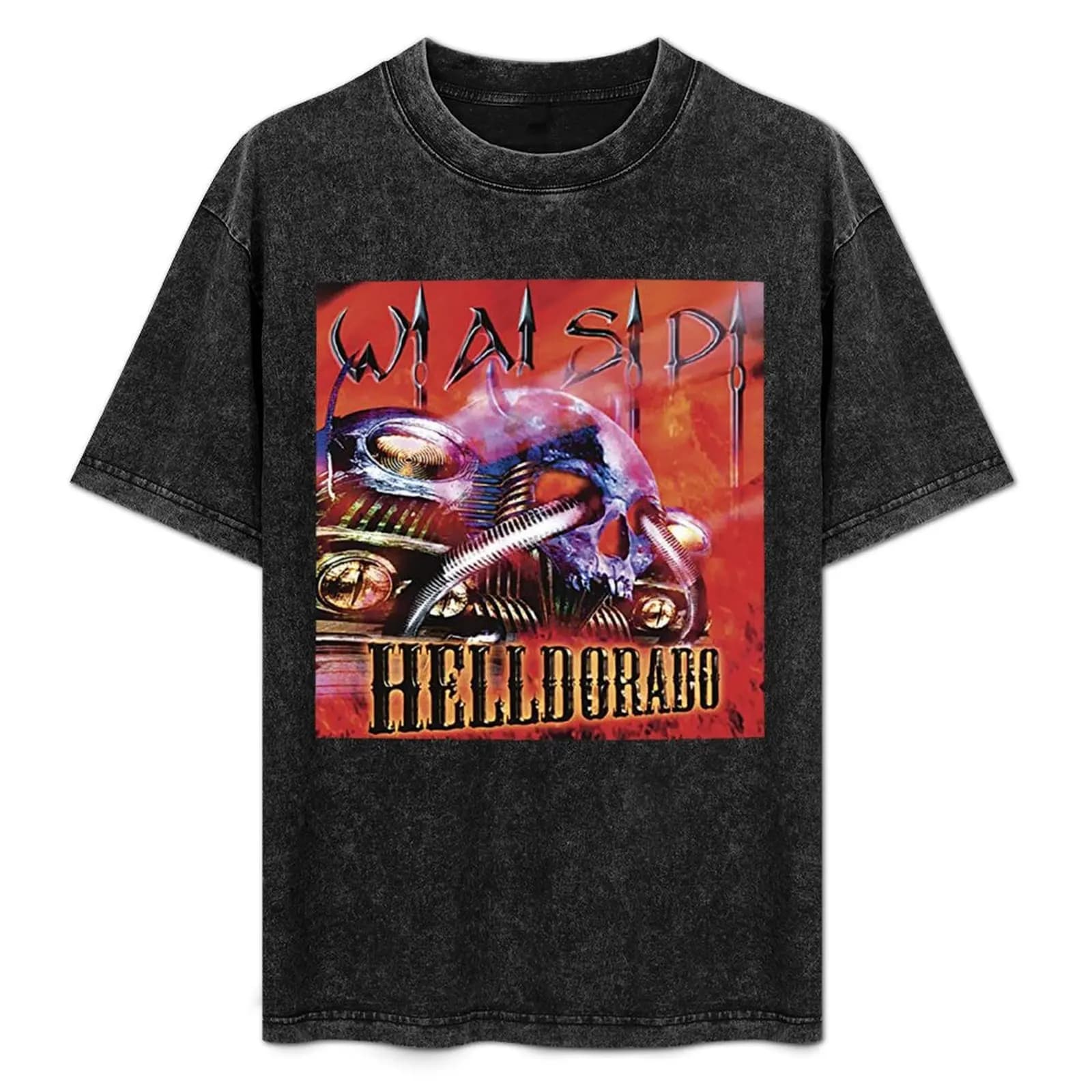 wasp band ---- T-Shirt Basic Crew Neck Short Sleeve Top