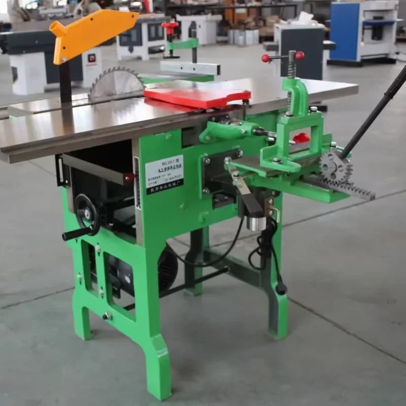 High Efficiency Universal Multifunctional Combined Wood Processing Equipment Electric Planer Punching Square Motor