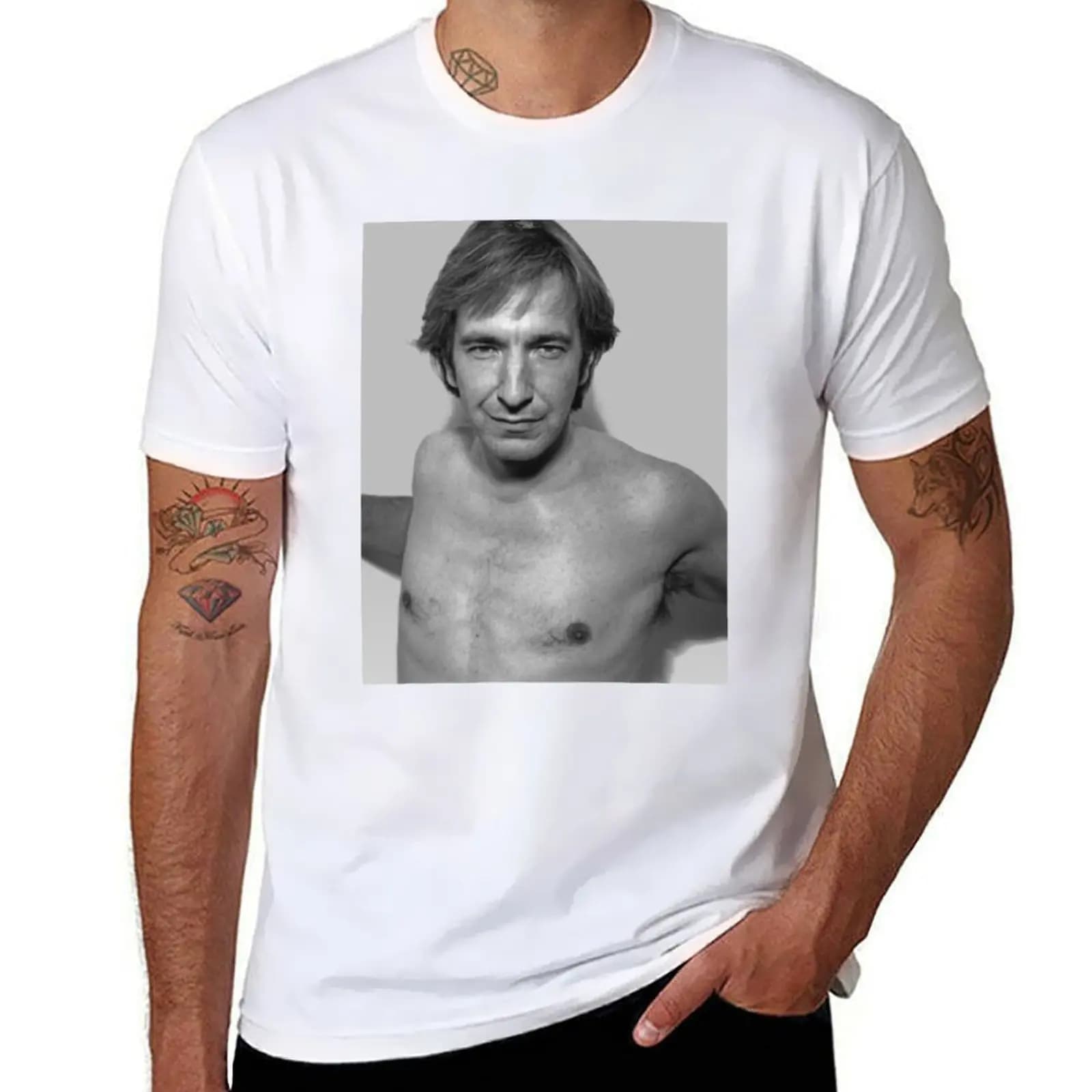 Alan Rickman T-Shirt t shirt man luxury man t shirts graphic T-Shirt