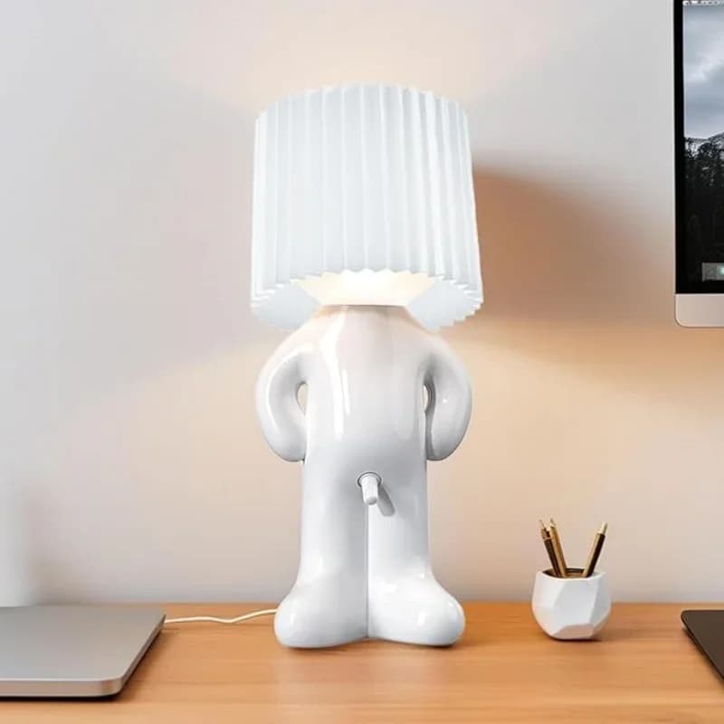 Shy Boy With Hat Shaped Home Bedroom Desk Nightstand Decor Creative Funny For Women