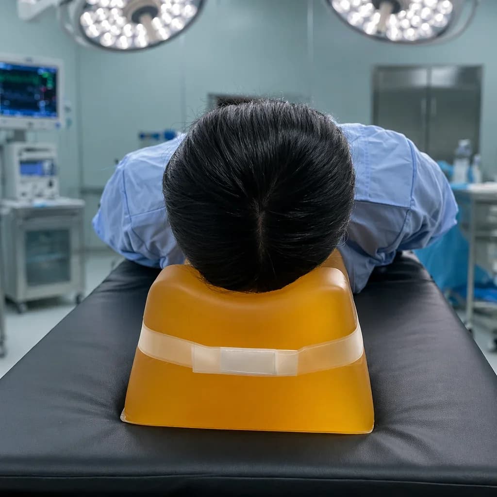 Prone Headrest Prone Gel Head Support for Surgery with     Access 28x23x14.5cm for Spine and Neurosurgery