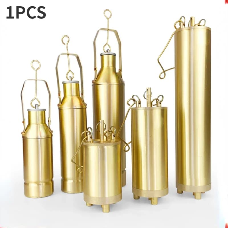 1PC Portable Copper Oil Sampler 300/500/1000ML liquid oil Sampling Bucket sampler sampling beaker Petroleum sampler