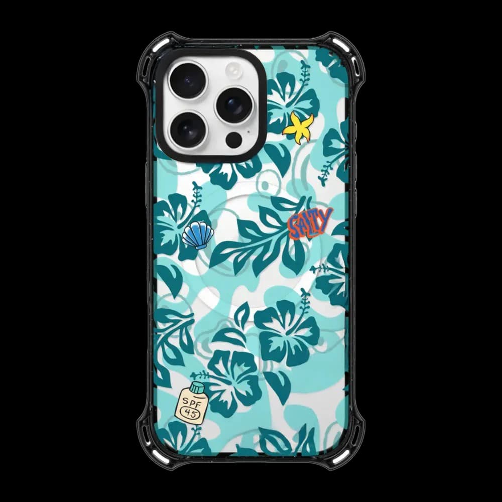 Underwater World Plants 4 Corner Magnetic Phone Case Cover for IPhone 16 ~ 13 Pro Max Case