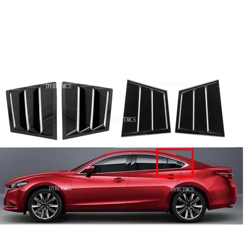 For Mazda 6 Atenza 2014 2015 2016 2017 2018 2019 2020 2021 Car Rear Window Louver Shutter Cover Side Vent Trim Windshield Cover