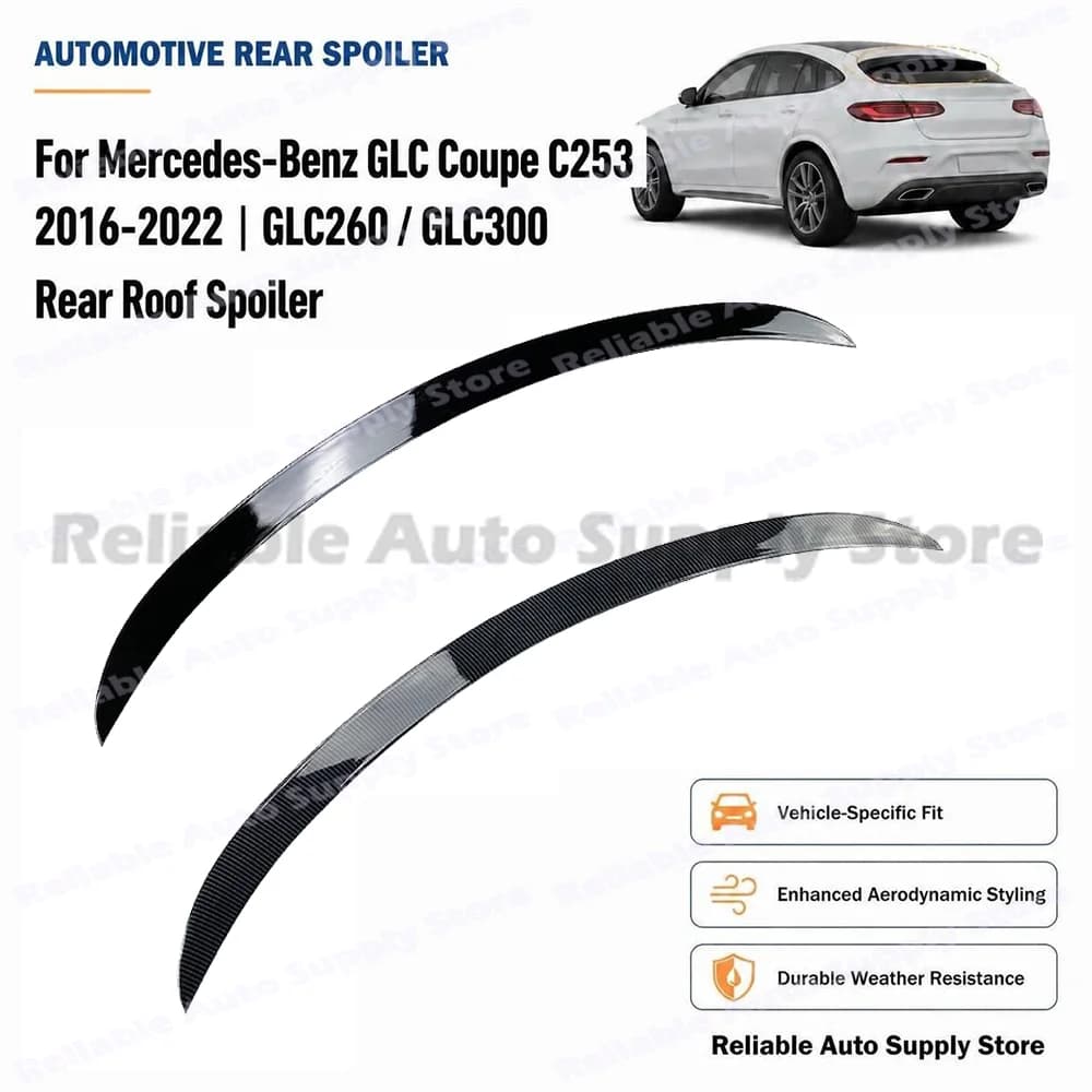 Rear Roof Spoiler For Mercedes Benz GLC Coupe C253 GLC260 GLC300 2016-2022 AMG Style Tail Wing Upgrade Sporty Car Accessories
