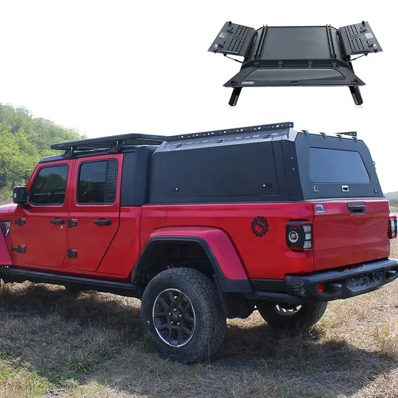 PrimeSelect Steel Dual C 4X4 Pickup Truck Bed Canopy Compatible With Gladiator