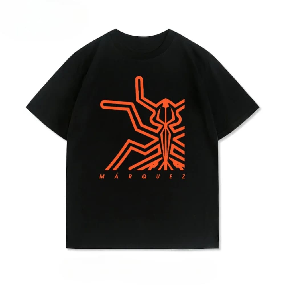 2025 New Marquis No. 93 Motogp Red Ant Motorcycle Rider Riding Suit Summer Casual Short Sleeve T-shirt Cotton American Top