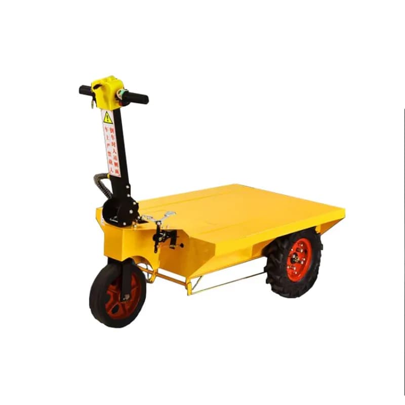 Site handling self-propelled flatbed truck, electric pulling flatbed truck