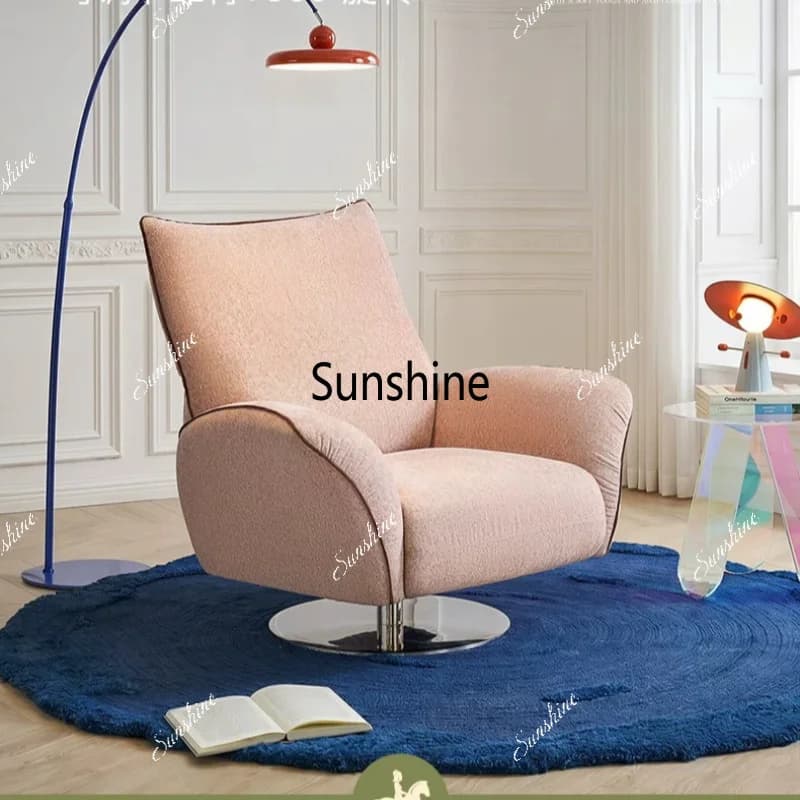 Sofa chair adjustable backrest rotatable leisure chair lazy chair design